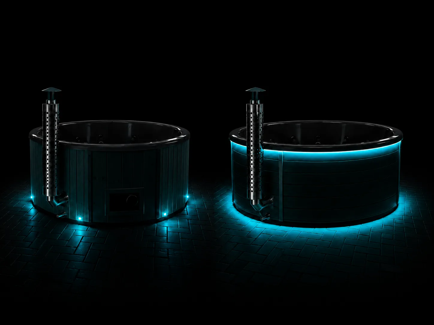 Primerjava zunanjih mini LED-luči in LED-traku na vroči kadi